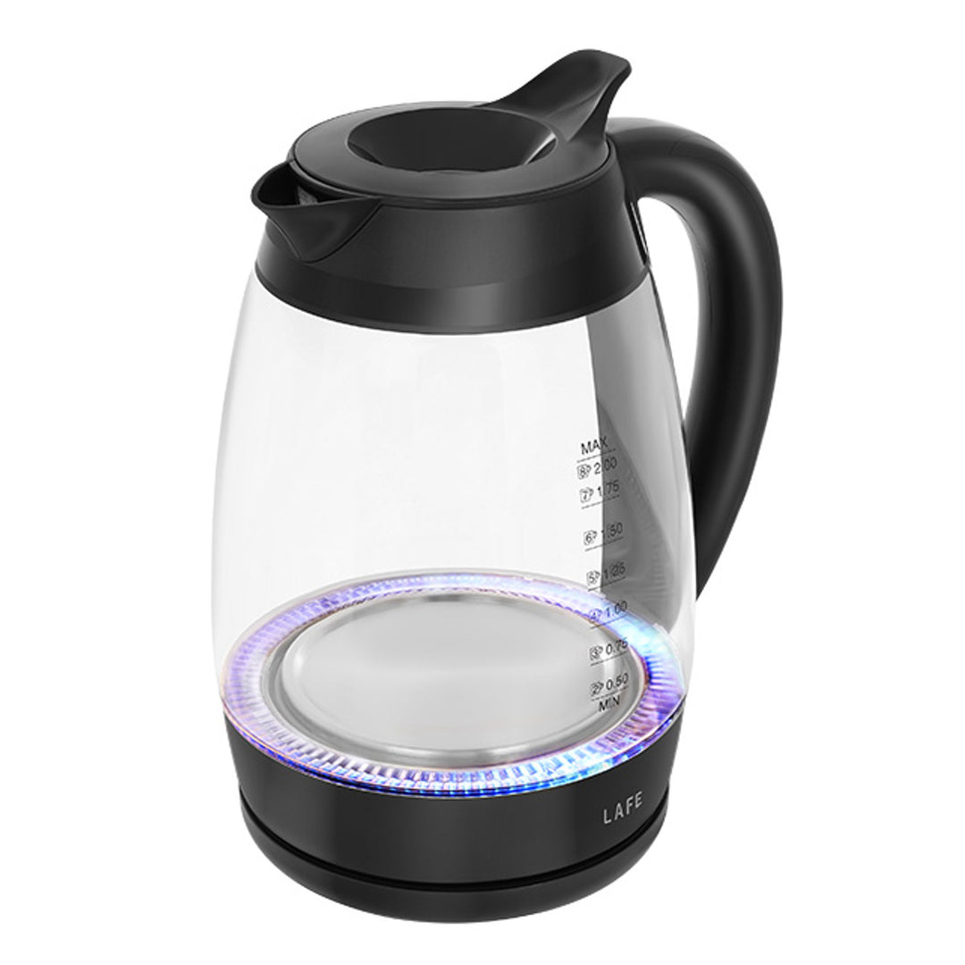 Rychlovarná konvice Lafe, příkon 2200 W, objem 2 l, sklo, Essential XL