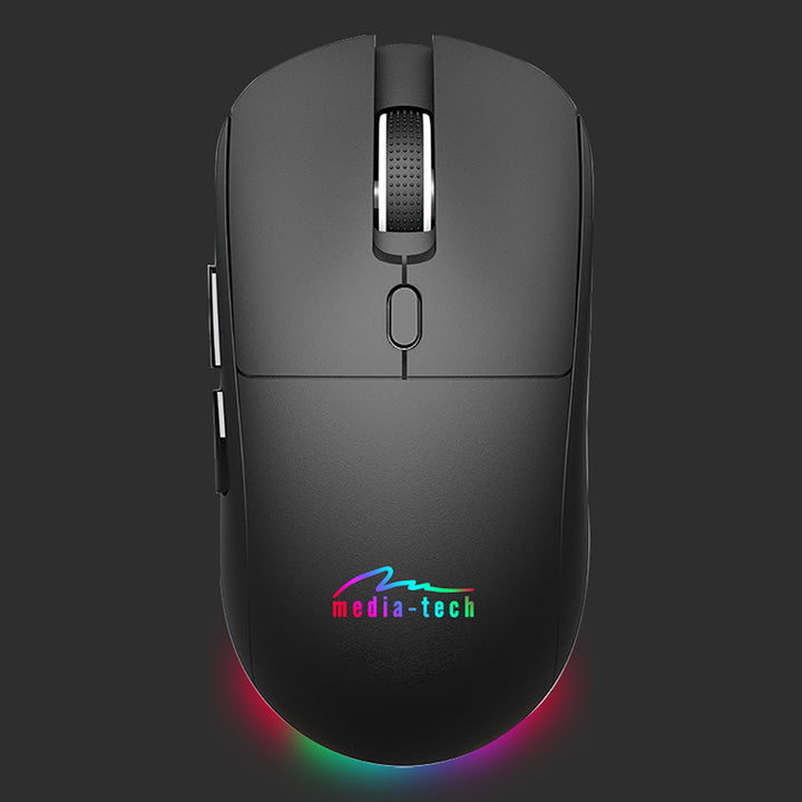 Bezdrátová tichá a dobíjecí myš 2 v 1 (BT/RF) MT1124, Media-Tech