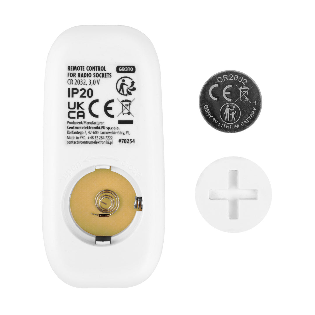 Dálkově ovládané zásuvky GreenBlue, 3 ks, programovatelné, dosah až 30 m, 220–240 V AC, 50/60 Hz, 16 A, 433 MHz, GB313 F