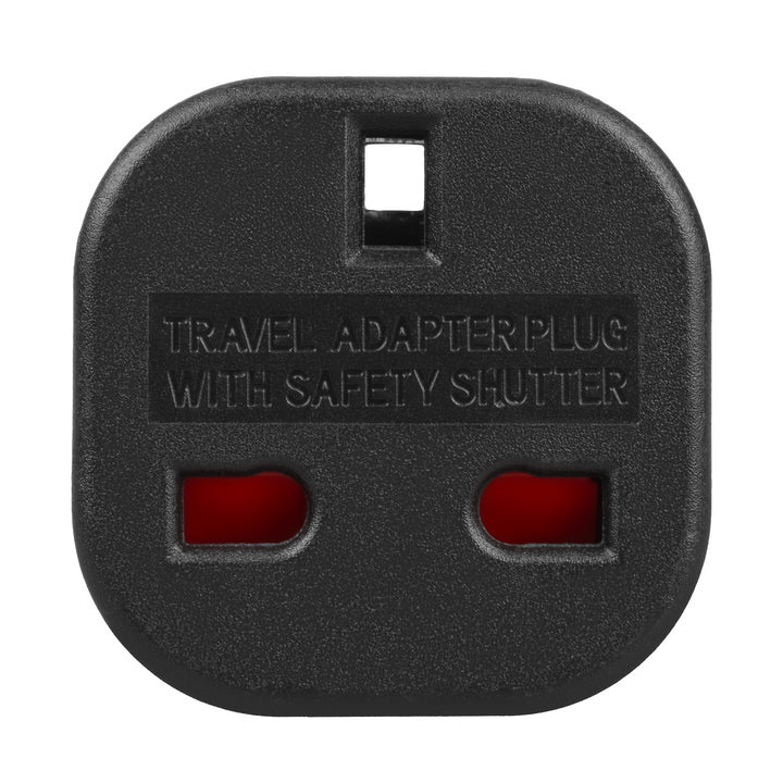 Adaptér Maclean ze zásuvky UK na zástrčku EU, černý, MCE72, 2 kusy