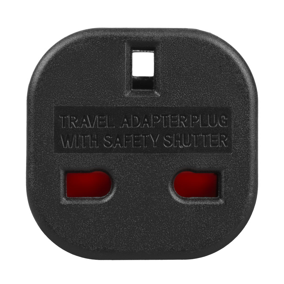 Adaptér Maclean ze zásuvky UK na zástrčku EU, černý, MCE72, 4 kusy