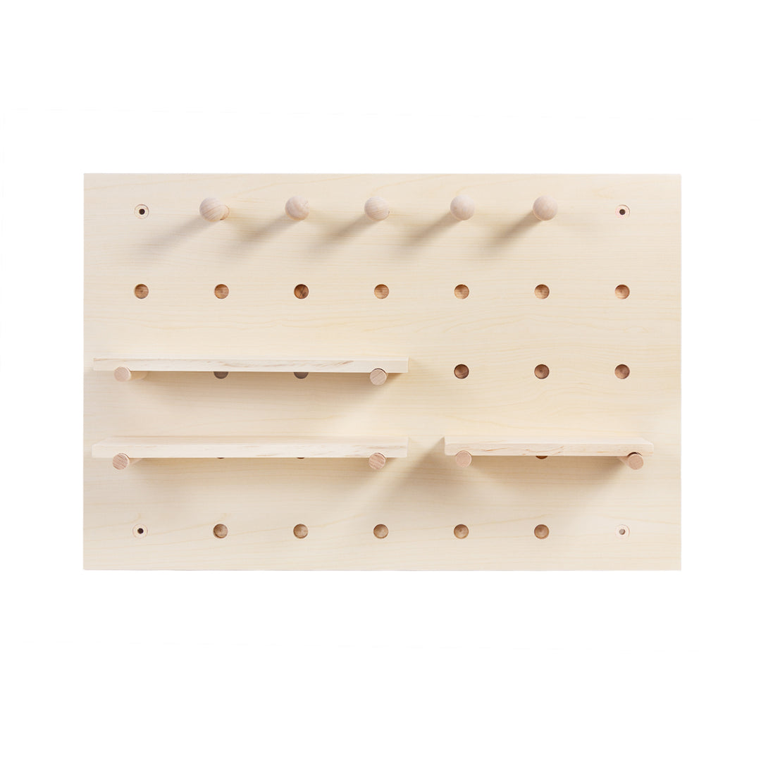 Dřevěný organizér na tabuli Maclean, barva světlého dřeva, 40x60cm, max. 20kg, MC-130 WD, 2 kusy