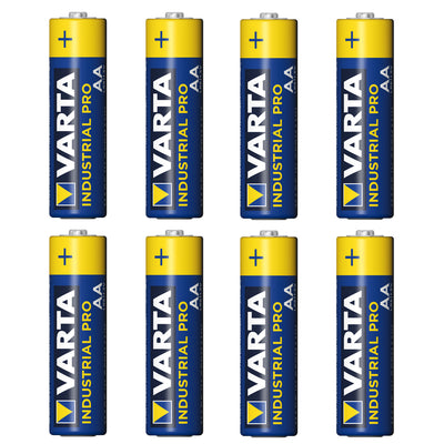 8x alkalická baterie R-06 LR6 AA 1,5 V Varta Industrial 4006