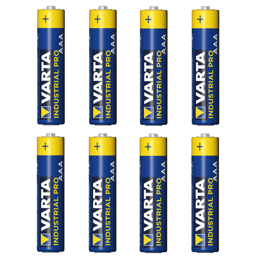 8x alkalická baterie R-03 LR03 AAA Varta Industrial 4003