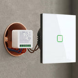 Zapuštěný WiFi relé GreenBlue, Android/iOS/Alexa/Google Home, 100–240 V střídavého proudu, 50/60 Hz, max. 16 A, pro LED 150 W, GB739