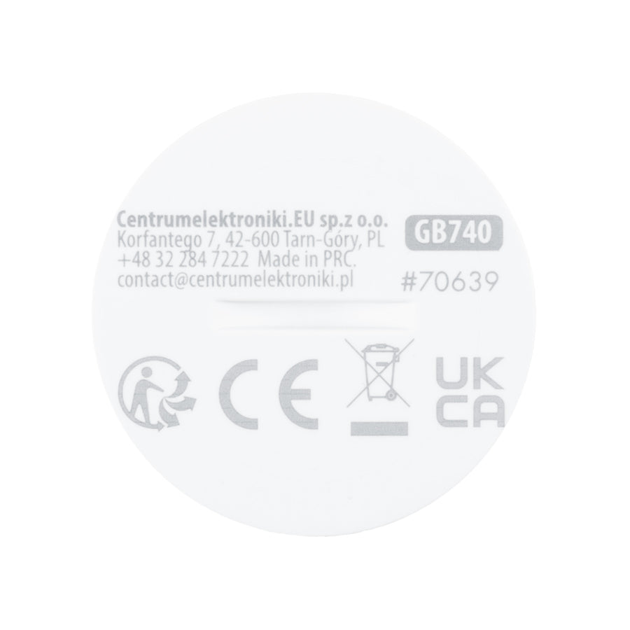 Bezdrátový pohybový senzor Zigbee Tuya GreenBlue, Android/iOS, CR2450 DC 3,0 V, úhel detekce 120° / do 8 m, GB740