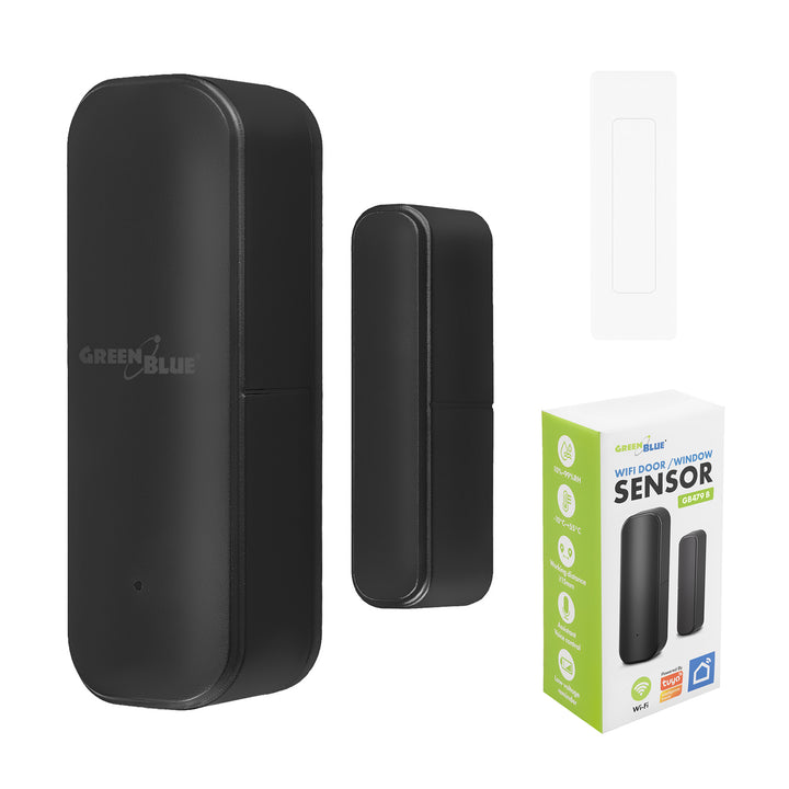 Bezdrátový relek / WiFi snímač otevření GreenBlue, Android/iOS, pro dveře / okna, 3,0 V DC, LR03x2, GB479 B