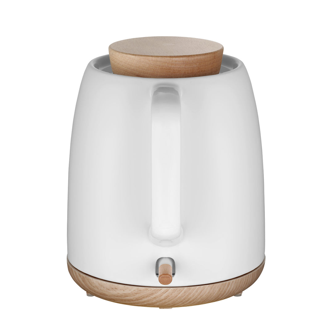 Keramická elektrická konvice Concept, objem 1 l, 1200 W, bílá barva, konektor Strix, filtr proti usazování vodního kamene, otočná základna, RK0085