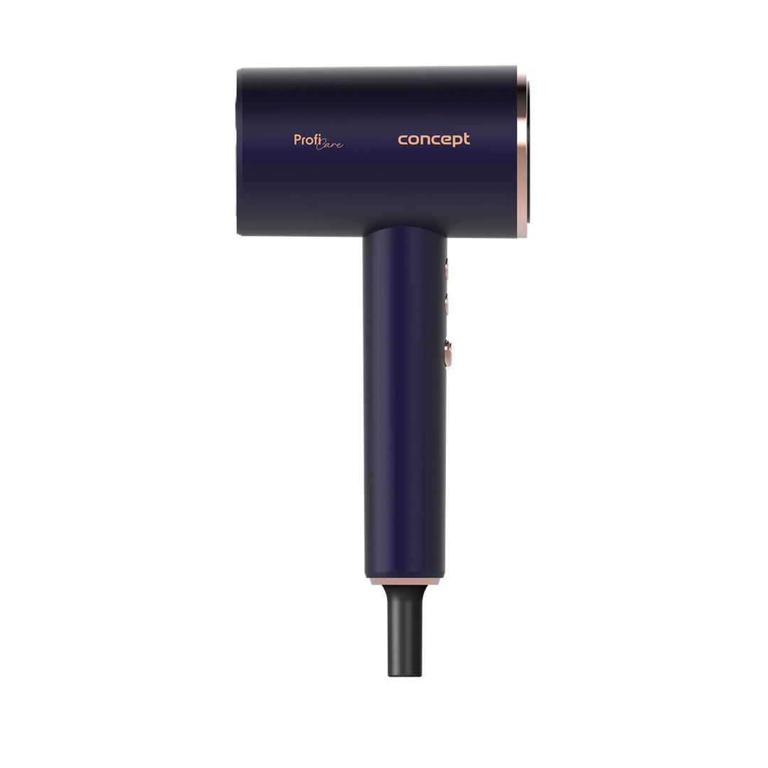 Fén Concept ProfiCare, motor BLDC, magnetické nástavce, funkce Oil Therapy, režim pro děti, funkce Cold Mode, VV8100