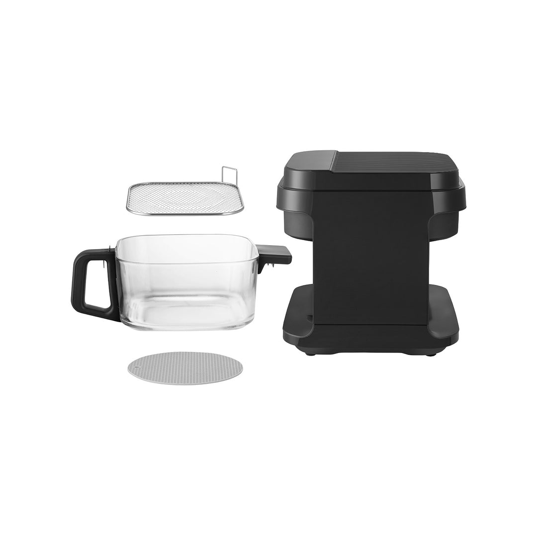 Bezolejová fritéza Concept Glass&Fast, objem 5,5 l, 7 programů, dotykový LED displej, zdravý režim smažení, skleněná nádoba, FR5500
