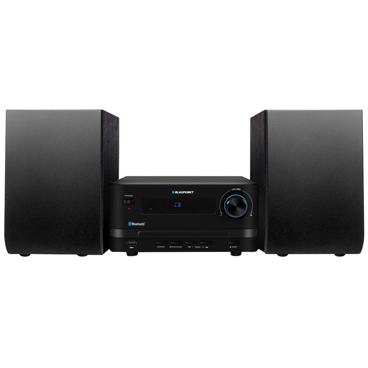 Mikrotower Blaupunkt, výkon 45 W, FM rádio, AUX konektor a USB konektor, Bluetooth, MS14BT