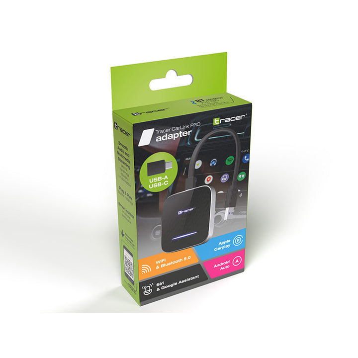 Bezdrátový adaptér CarPlay a Android Auto Tracer, WiFi, Bluetooth 5.0, CarLink PRO