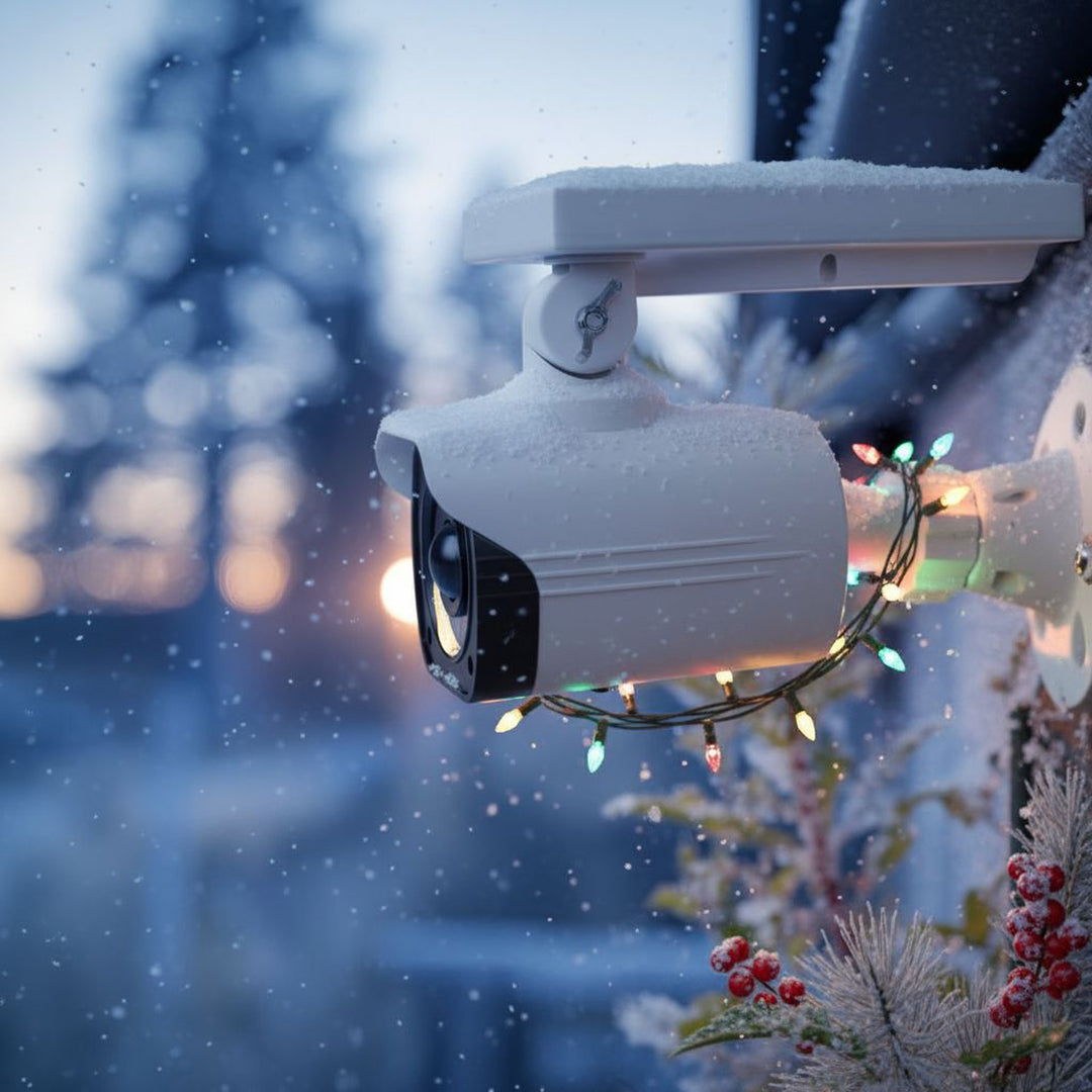 Solární falešná kamera, blikající dioda, pohybový senzor, LED osvětlení, samolepka zdarma, SOL1800S, 2 kusy