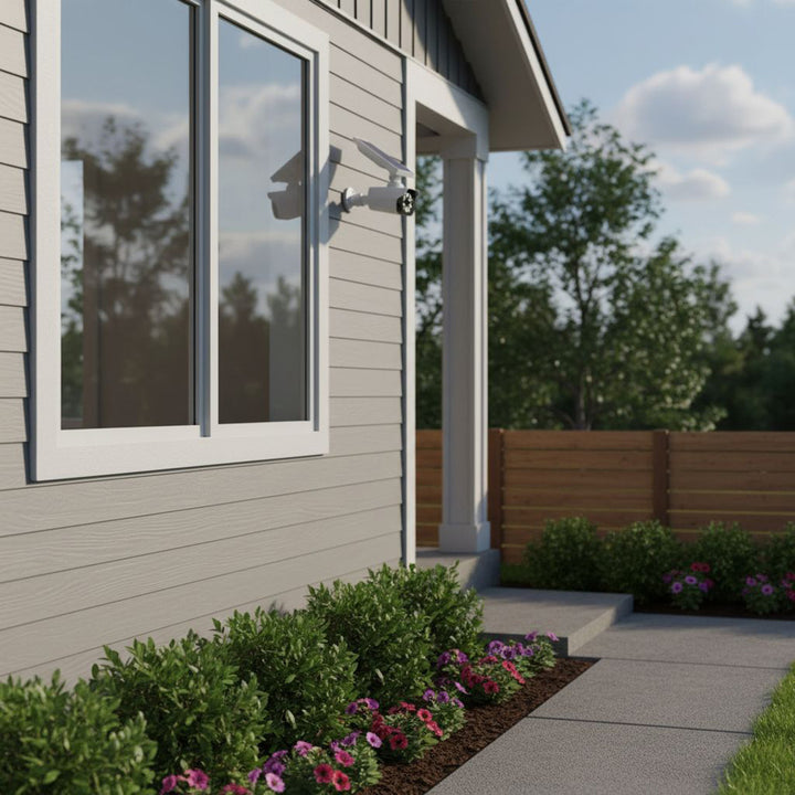 Solární atrapa kamery, blikající dioda, pohybový senzor, LED osvětlení, samolepka zdarma, SOL1800S, 4 kusy