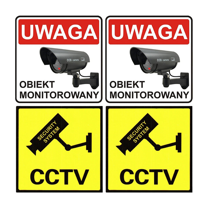 Sada dvou atrap tubusových kamer, IR LED diody, bílé, napájení 2xAA (v sadě), ABS, IR1800 WT