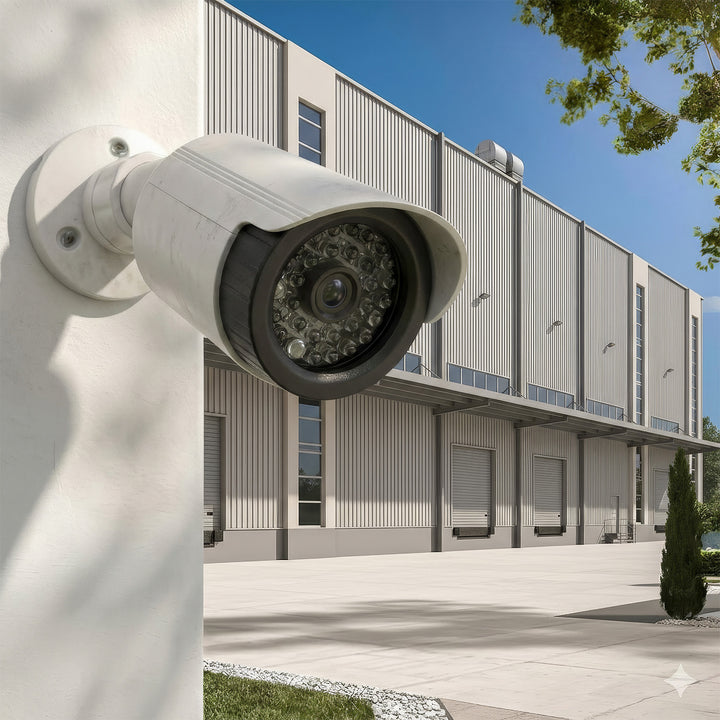 Sada dvou atrap tubusových kamer, IR LED diody, bílé, napájení 2xAA (v sadě), ABS, IR1800 WT