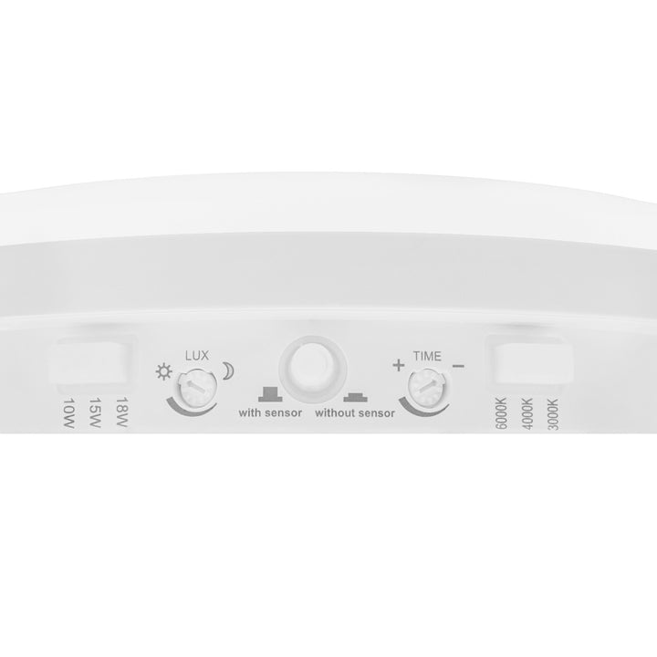 LED lampa s pohybovým senzorem Maclean, senzor PIR, bílá, 10 W/15/18 W, IP65, možnost změny barevné teploty 3000/4000/6000 K, MCE535 W