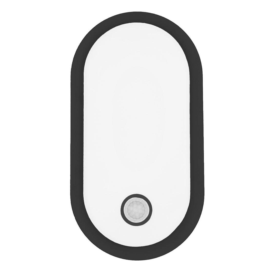 LED svítidlo s pohybovým senzorem Maclean, senzor PIR, černé, 10 W/15 W/18 W, IP65, možnost volby barevné teploty 3000/4000/6000 K, MCE534 B