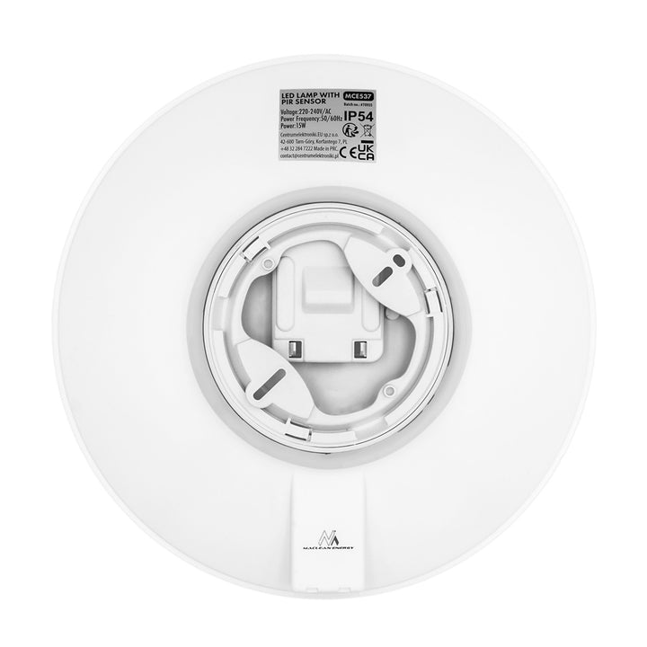 LED svítidlo s PIR senzorem Maclean, stropní, 15 W, 1300 lm, IP54, 220–240 V~ 50/60 Hz, MCE537