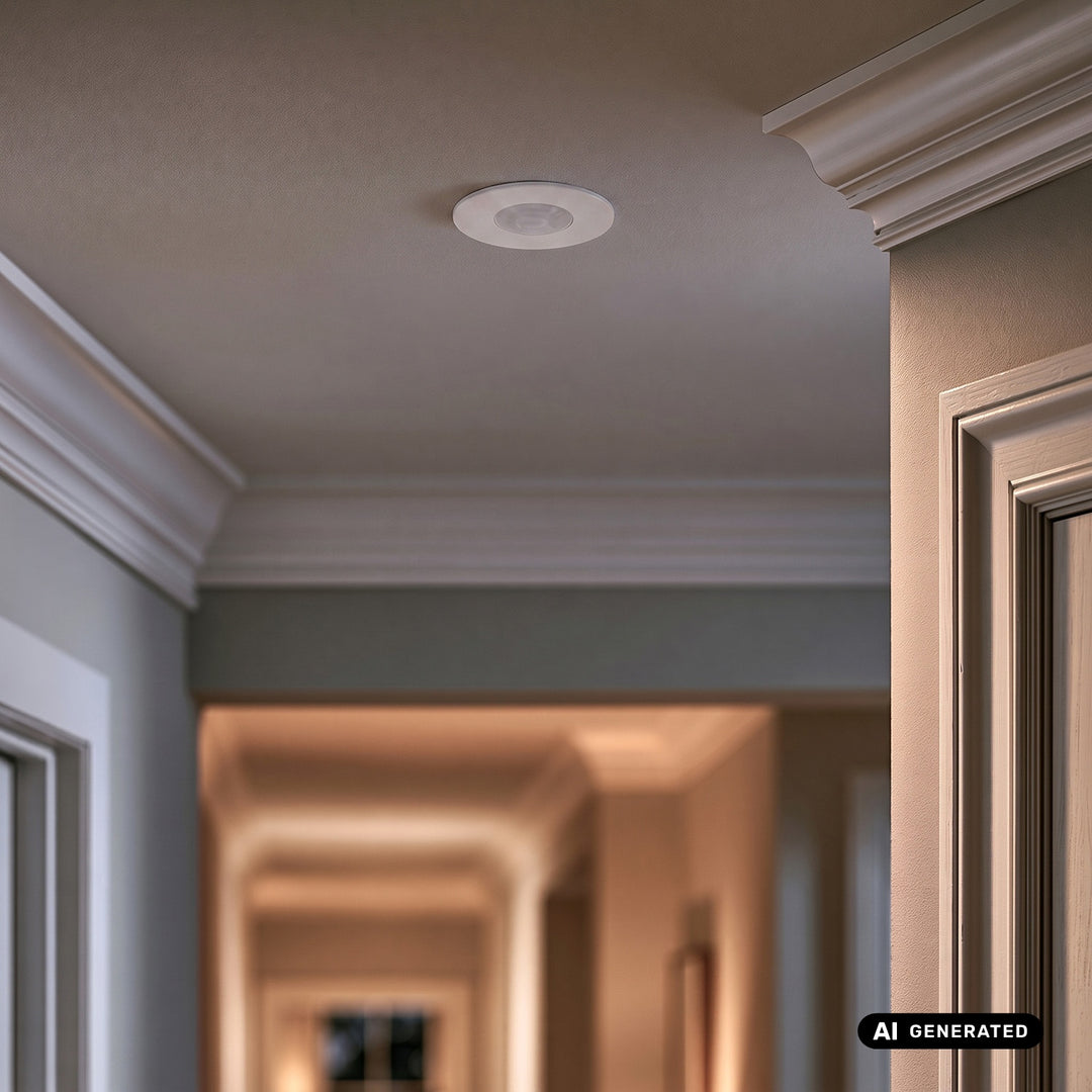 PIR pohybový senzor Maclean, pro zapuštěnou montáž, dosah 8 m, 600 W/1200 W, 220–240 V AC, 50/60 Hz, MCE821