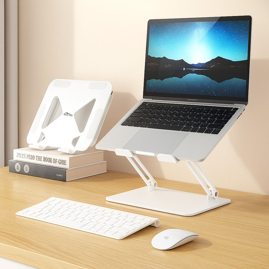 Nastavitelný, ergonomický stojan na notebooky 10–17 palců LAPTOP STAND MT2661W, Mediatech