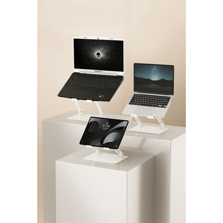 Nastavitelný, ergonomický stojan na notebooky 10–17 palců LAPTOP STAND MT2661W, Mediatech
