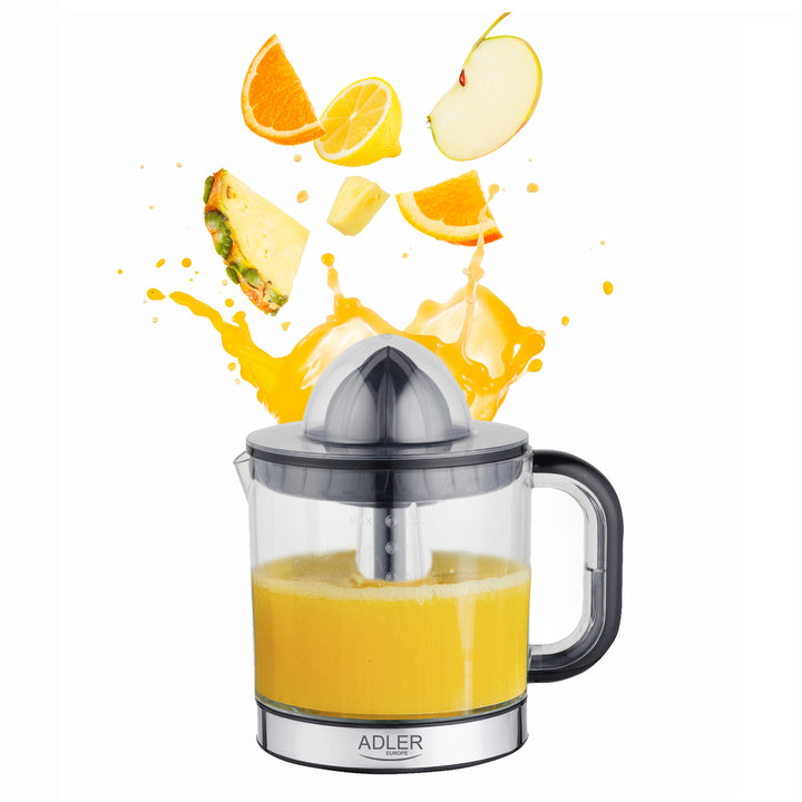 Odšťavňovač citrusů Adler, objem 1,2 l, maximální výkon 60 W, černý, AD 4012
