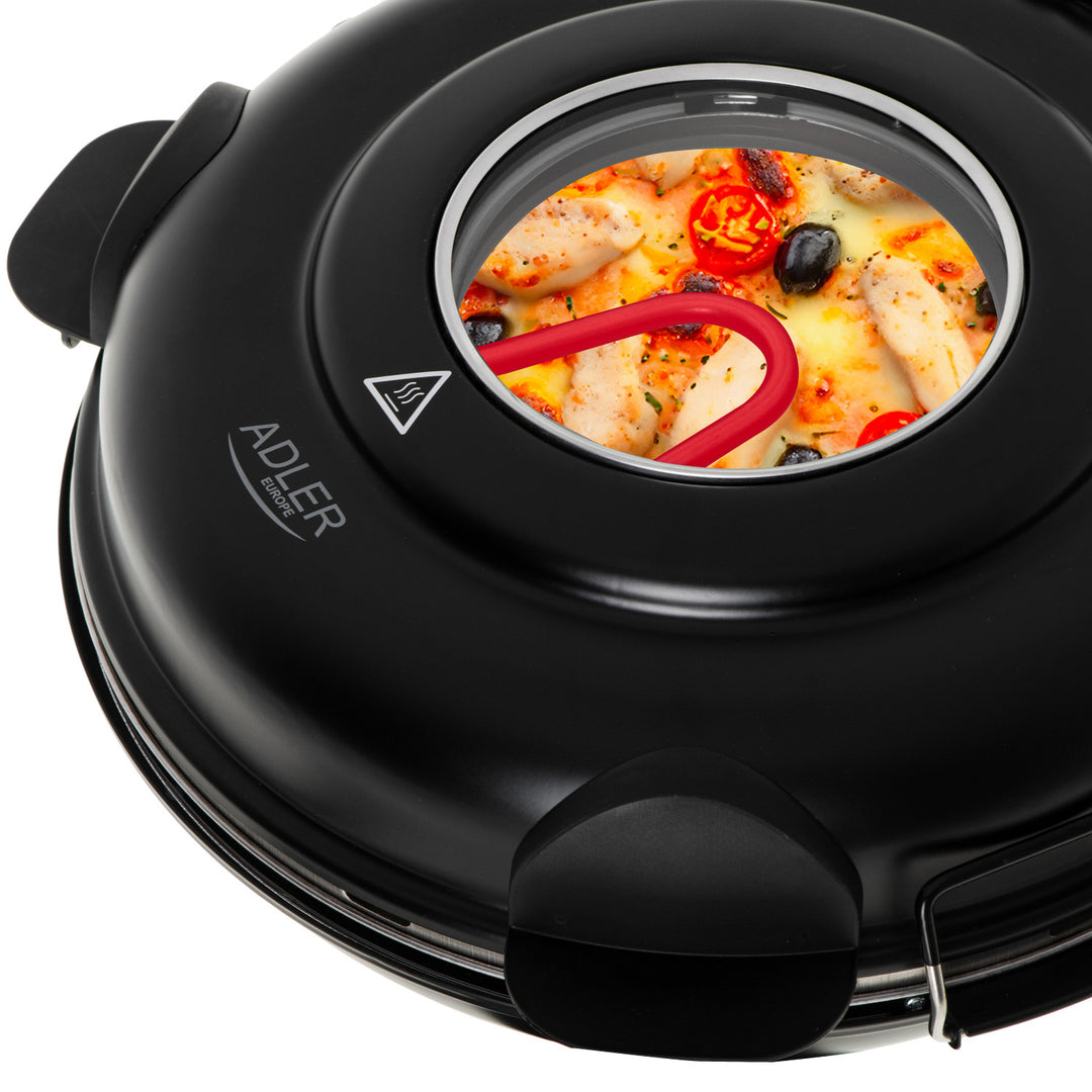 Pizza pec Adler, regulace teploty do 400 °C, keramický kámen, dva ohřívače, AD 6314