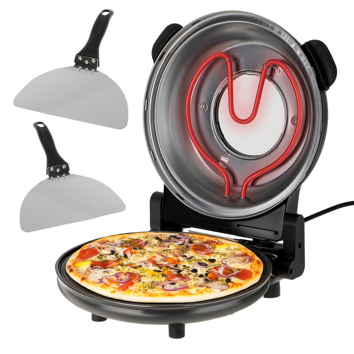 Pizza pec Adler, regulace teploty do 400 °C, keramický kámen, dva ohřívače, AD 6314