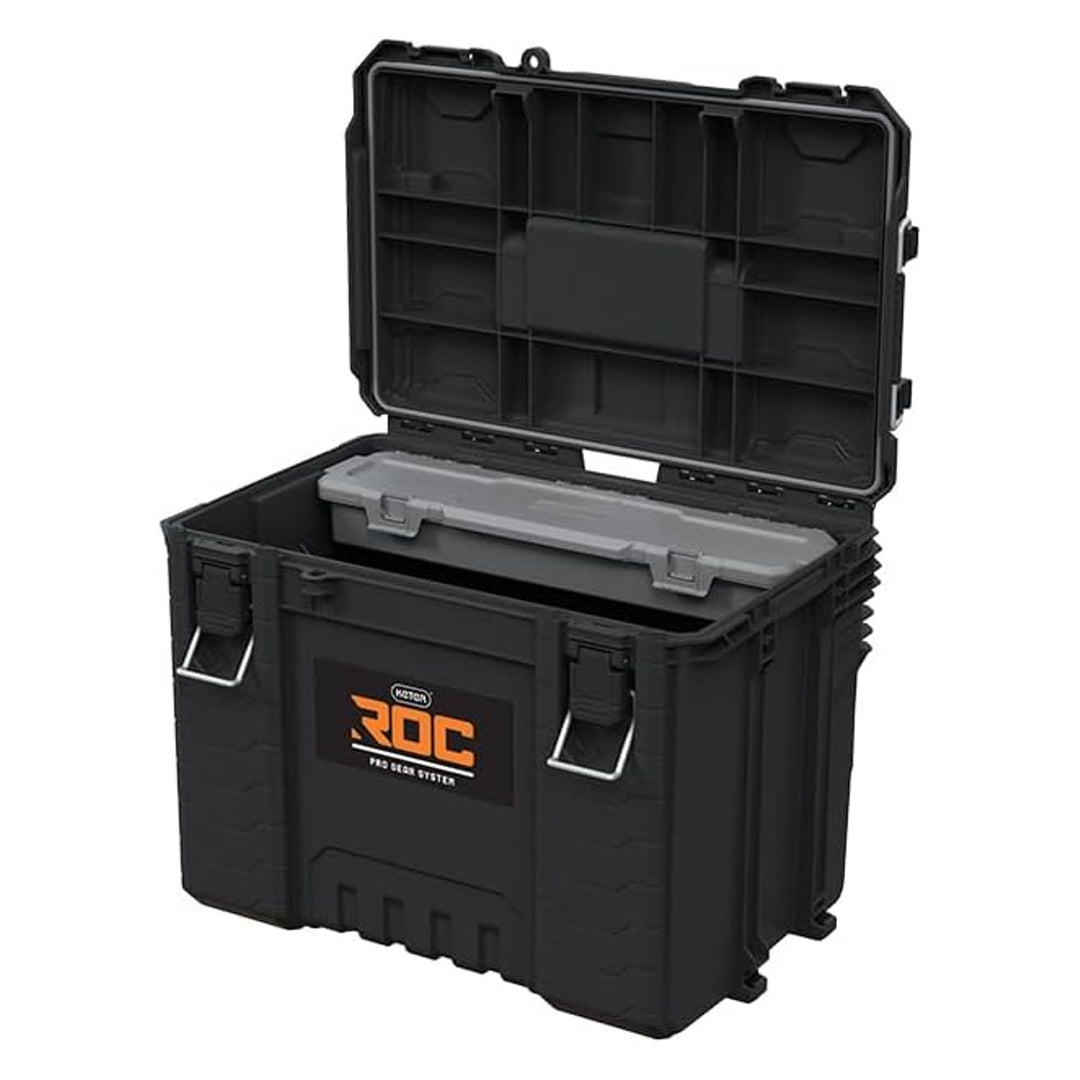 Nástrojová skříňka Keter ROC XL Pro Gear 2.0, nosnost 72 kg, úchyty Pro Mount, možnost zavěšení na zeď, 256980
