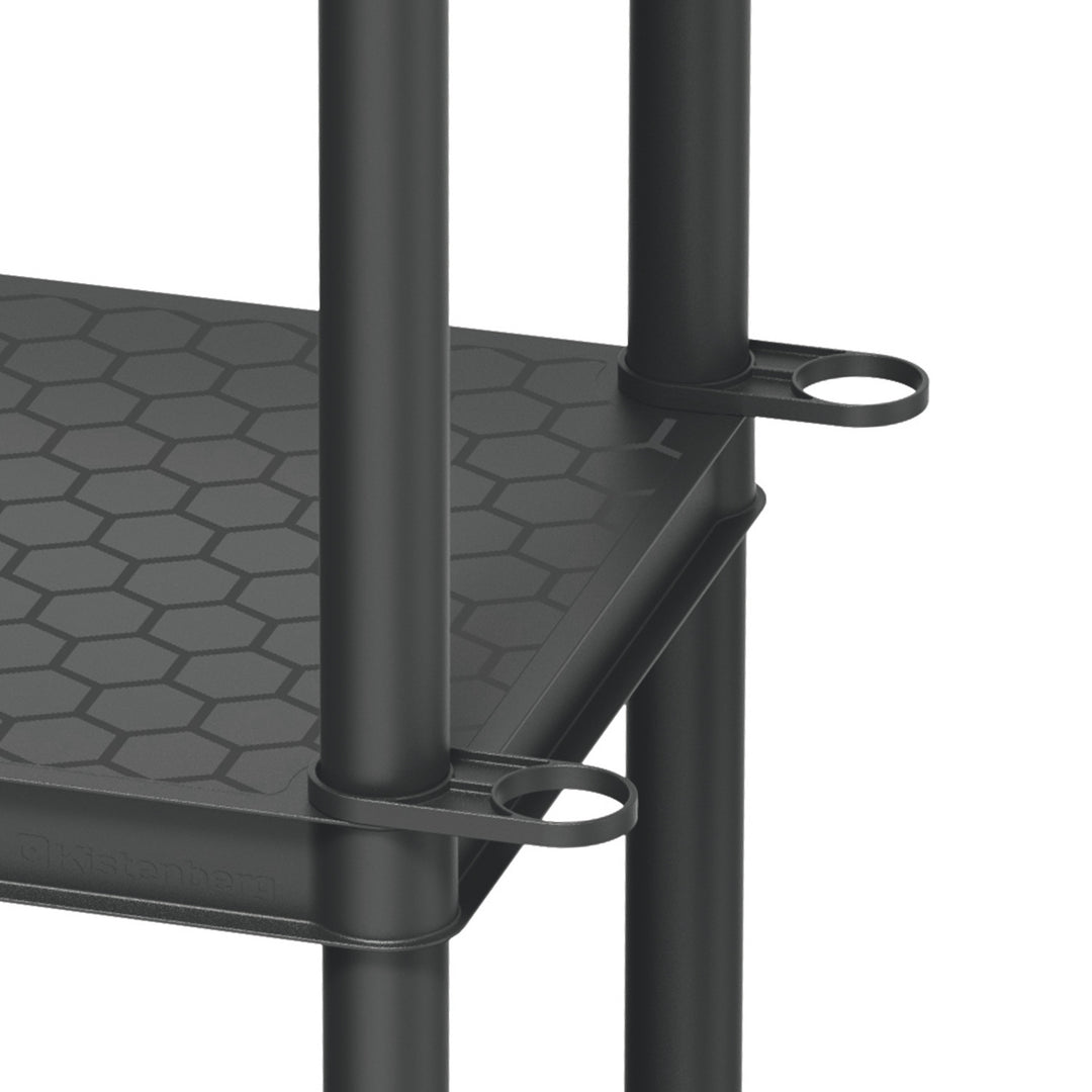 Regál Stackaro Solid 75 Kistenberg, maximální celkové zatížení 220 kg, 5 polic, montáž na zeď, KSS75L5HD-S411