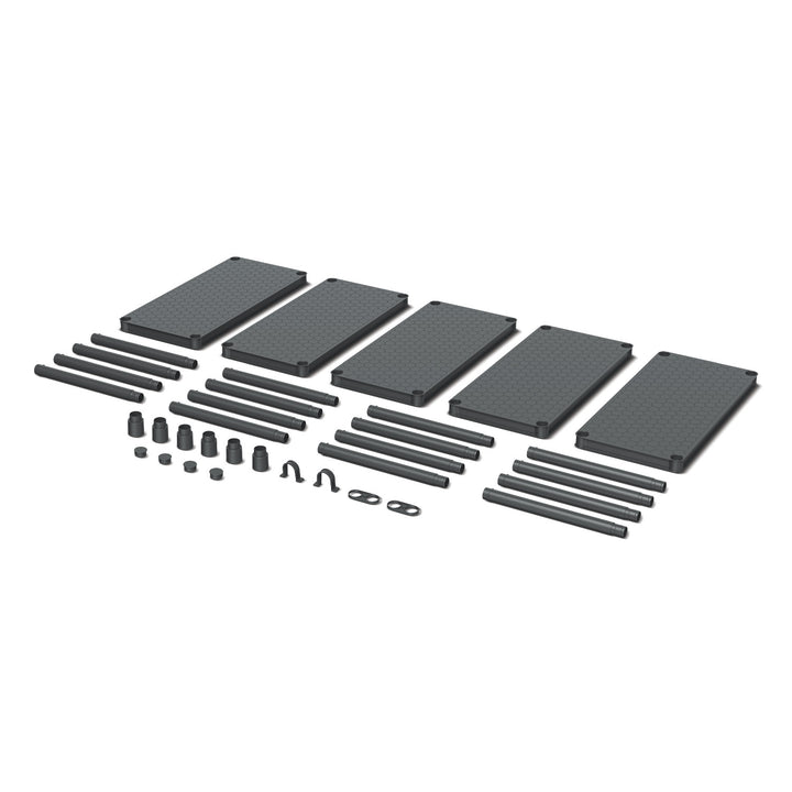 Regál Stackaro Solid 75 Kistenberg, maximální celkové zatížení 220 kg, 5 polic, montáž na zeď, KSS75L5HD-S411