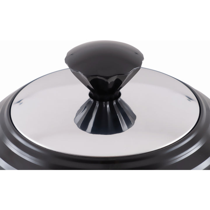 Elektrická konvice Eldom, černá barva, výkon 2000 W, objem 1,7 l, ukazatel hladiny vody, síťkový filtr, C265C