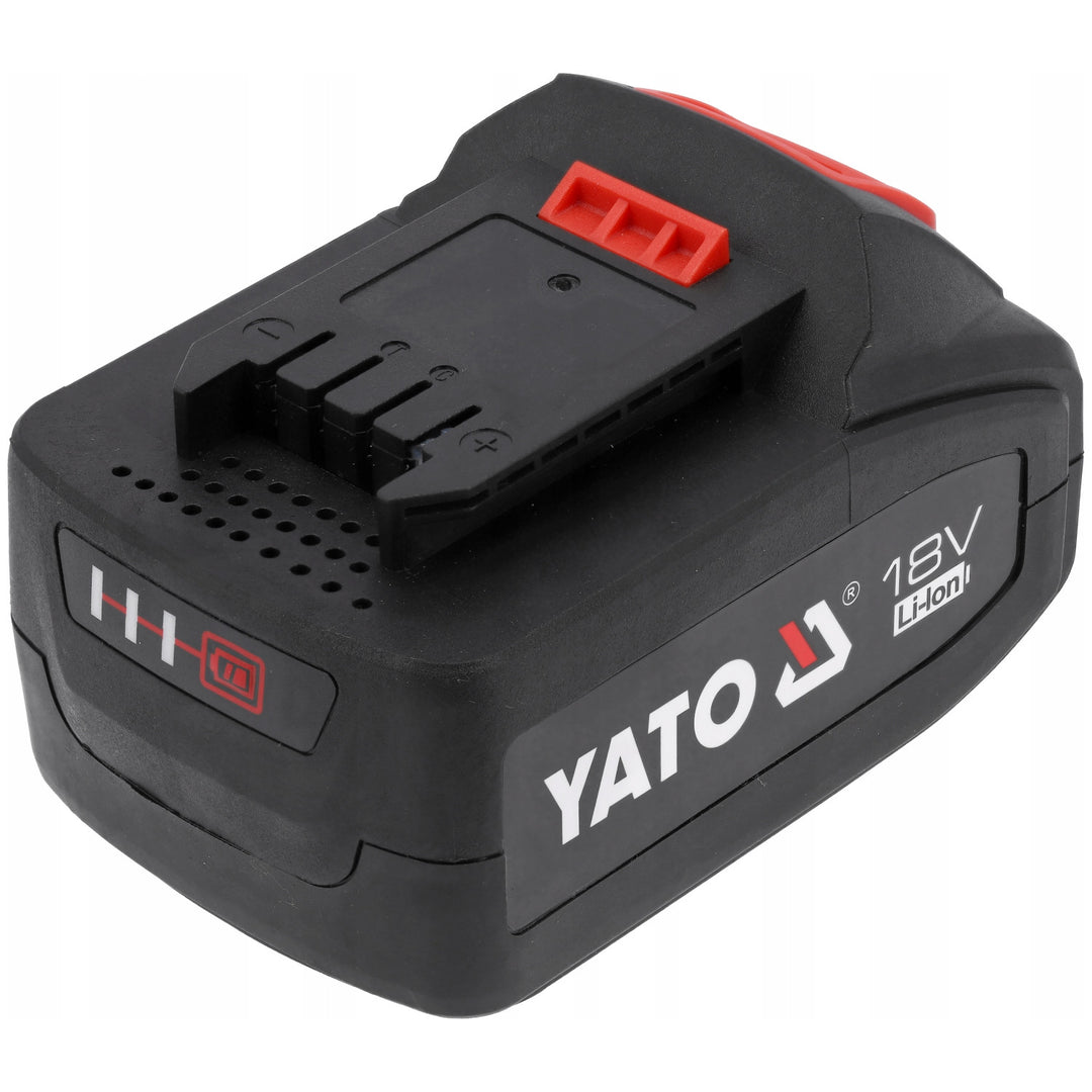 Akumulátor pro elektrické nářadí Yato, pro řadu 18 V, energie 72 Wh, max. výstupní proud 60 A, Li-Ion 4 Ah, YT-828463