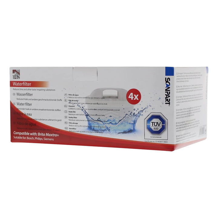 Vodní filtr Scanpart kompatibilní s Brita Maxtra Plus, Dafi Unimax, 4 kusy