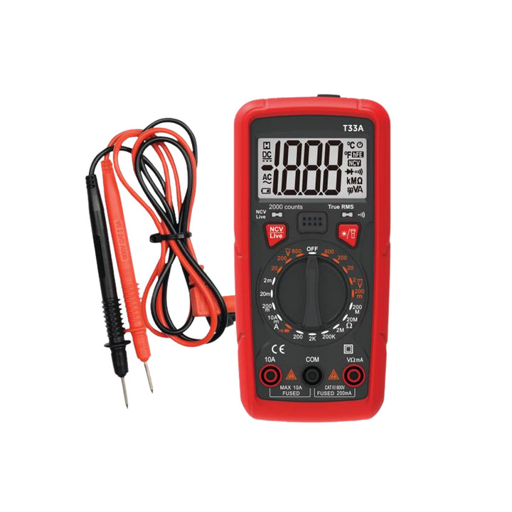 Univerzální měřič LTC, funkce svítilny, funkce testu diody, AC/DC 0-600 V, magnetický držák, LXT33A