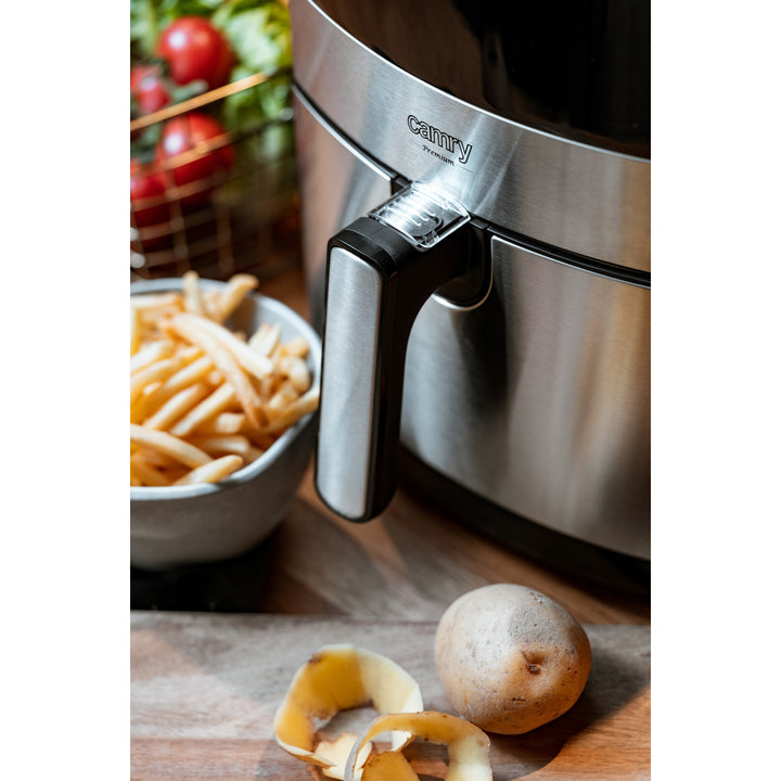 Bezolejová fritéza, 9 programů, 5,0 l, Airfryer, Camry CR 6311 + papírové vložky do fritézy, 16 cm, biologicky rozložitelné, 100 kusů