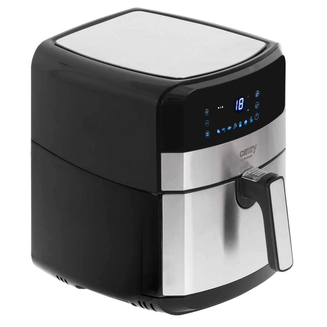Bezolejová fritéza, 9 programů, 5,0 l, Airfryer, Camry CR 6311 + papírové vložky do fritézy, 16 cm, biologicky rozložitelné, 100 kusů