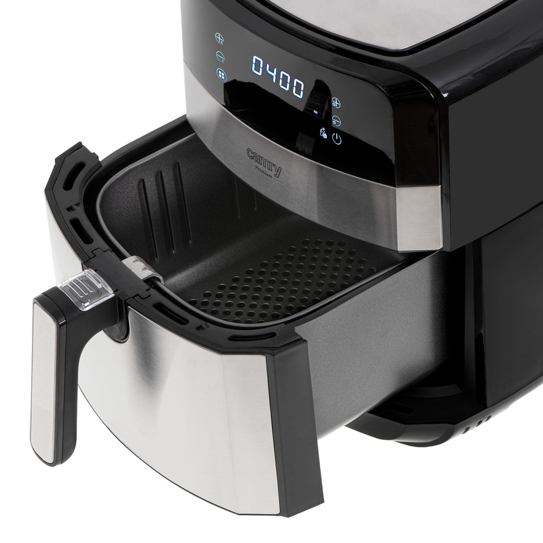 Bezolejová fritéza, 9 programů, 5,0 l, Airfryer, Camry CR 6311 + papírové vložky do fritézy, 16 cm, biologicky rozložitelné, 100 kusů