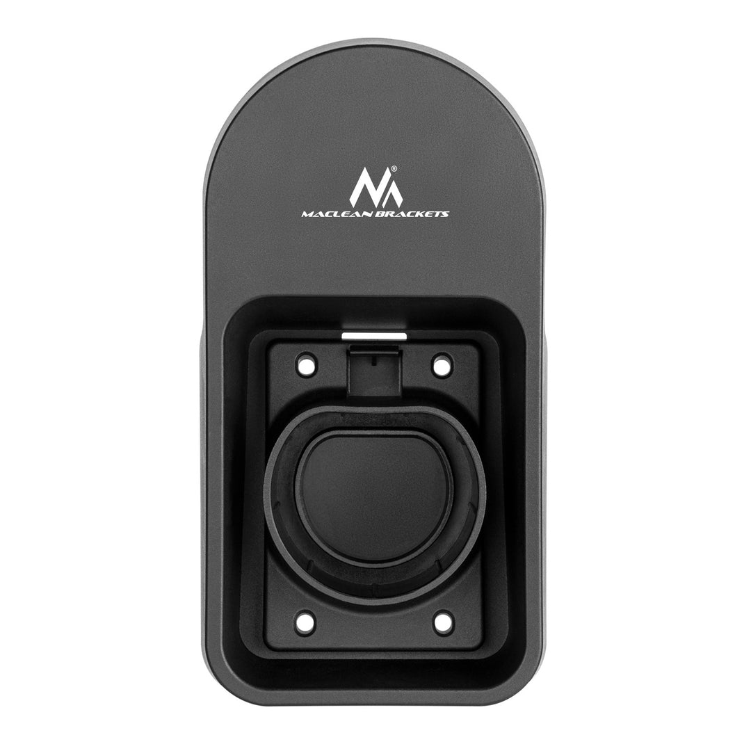 Nástěnný držák na kabel a zástrčku pro nabíječku elektromobilů Maclean, univerzální, typ 2, max. nosnost 10 kg, MC-901