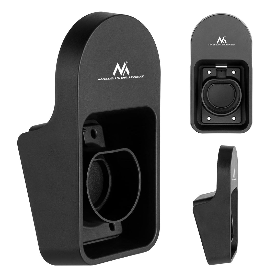 Nástěnný držák na kabel a zástrčku pro nabíječku elektromobilů Maclean, univerzální, typ 2, max. nosnost 10 kg, MC-901