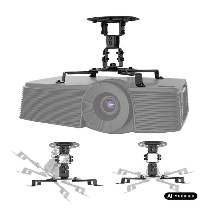 Stropní držák / závěs pro projektor Maclean, 54–320 mm, do 13,5 kg, otočný o 360 stupňů MC-200 B