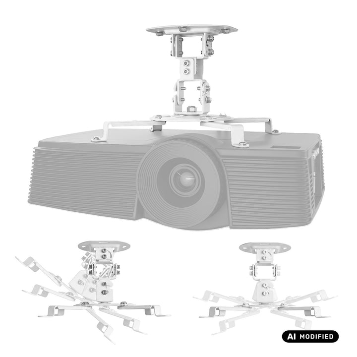 Stropní držák / závěs pro projektor Maclean, 54–320 mm, do 13,5 kg, otočný o 360 stupňů MC-200 W