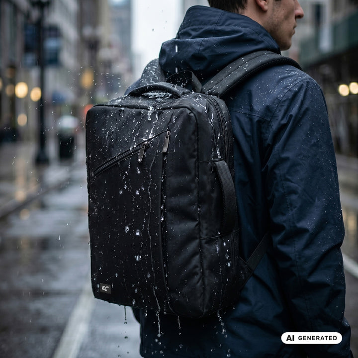 Batoh na notebook NanoRS, 15,6", černý, 43×30×10, voděodolný RS203 B