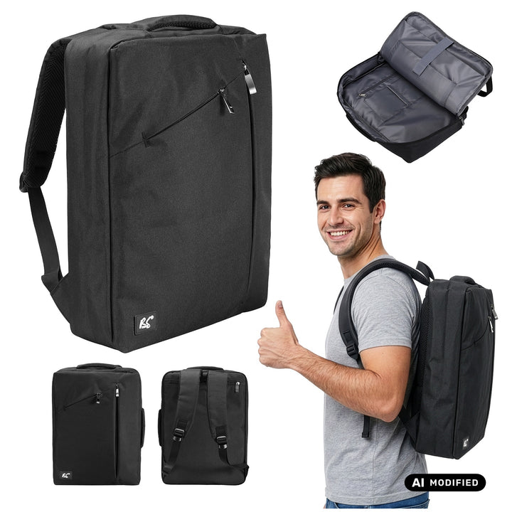 Batoh na notebook NanoRS, 15,6", černý, 43×30×10, voděodolný RS203 B