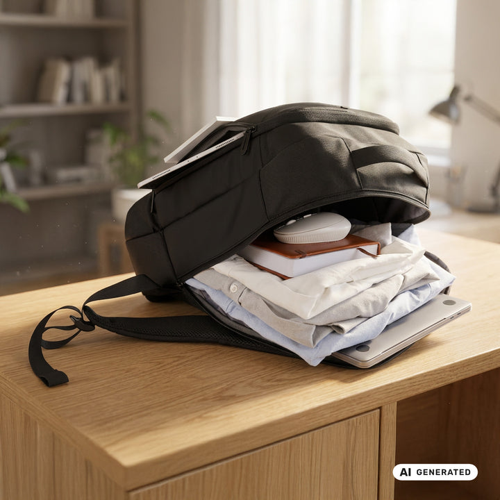 Batoh na notebook NanoRS, 15,6", černý, 42 × 28,5 × 14, voděodolný RS204 B