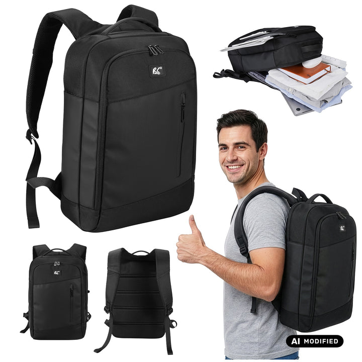 Batoh na notebook NanoRS, 15,6", černý, 42 × 28,5 × 14, voděodolný RS204 B