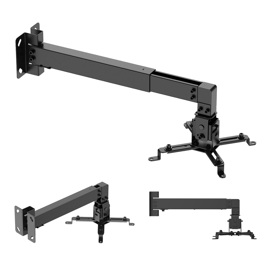 Nástěnný držák / závěs na projektor Maclean, černý, do 20 kg, MC-205 B