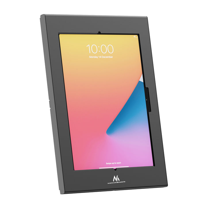 Reklamní držák na tablet Maclean, s aretací, 12,4"–13", iPad Air/Pro, Samsung Tab S10+/S9+/S8+/S7+, 257 × 350 × 22 mm, MC-950 B