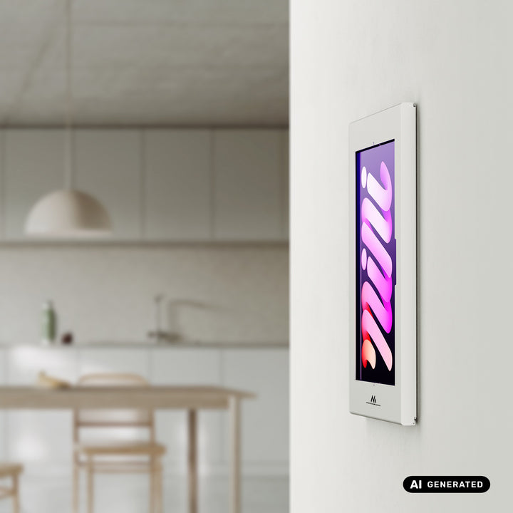 Reklamní držák na tablet Maclean, s aretací, 12,4"–13", iPad Air/Pro, Samsung Tab S10+/S9+/S8+/S7+, 257 × 350 × 22 mm, MC-950 W
